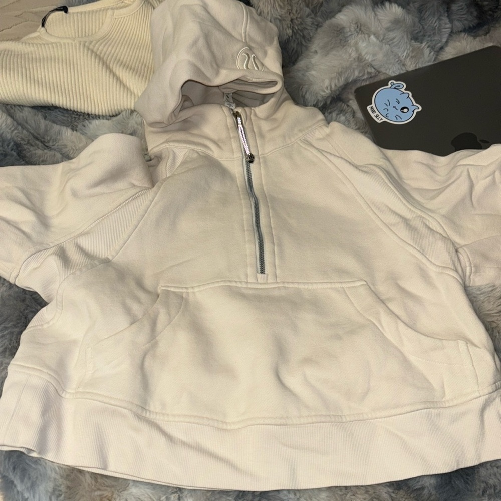 lululemon scuba half zip with hood